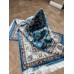Иранский ковер QUM Silk 10003 Голубой - фото №7
